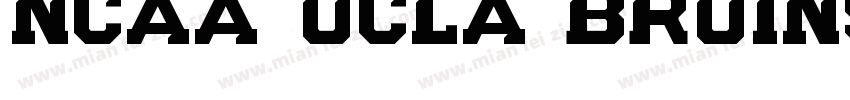 NCAA UCLA Bruins字体转换